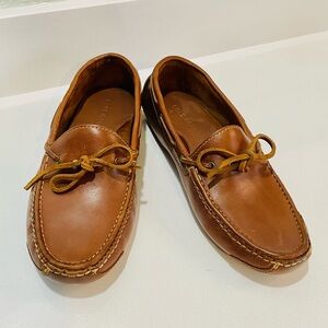 Cole Haan Gunnison British Tan Leather Driving Loafers
